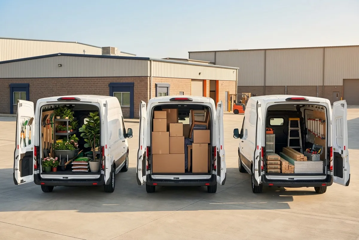 Furgonetas de alquiler para jardinería, mudanzas y construcción